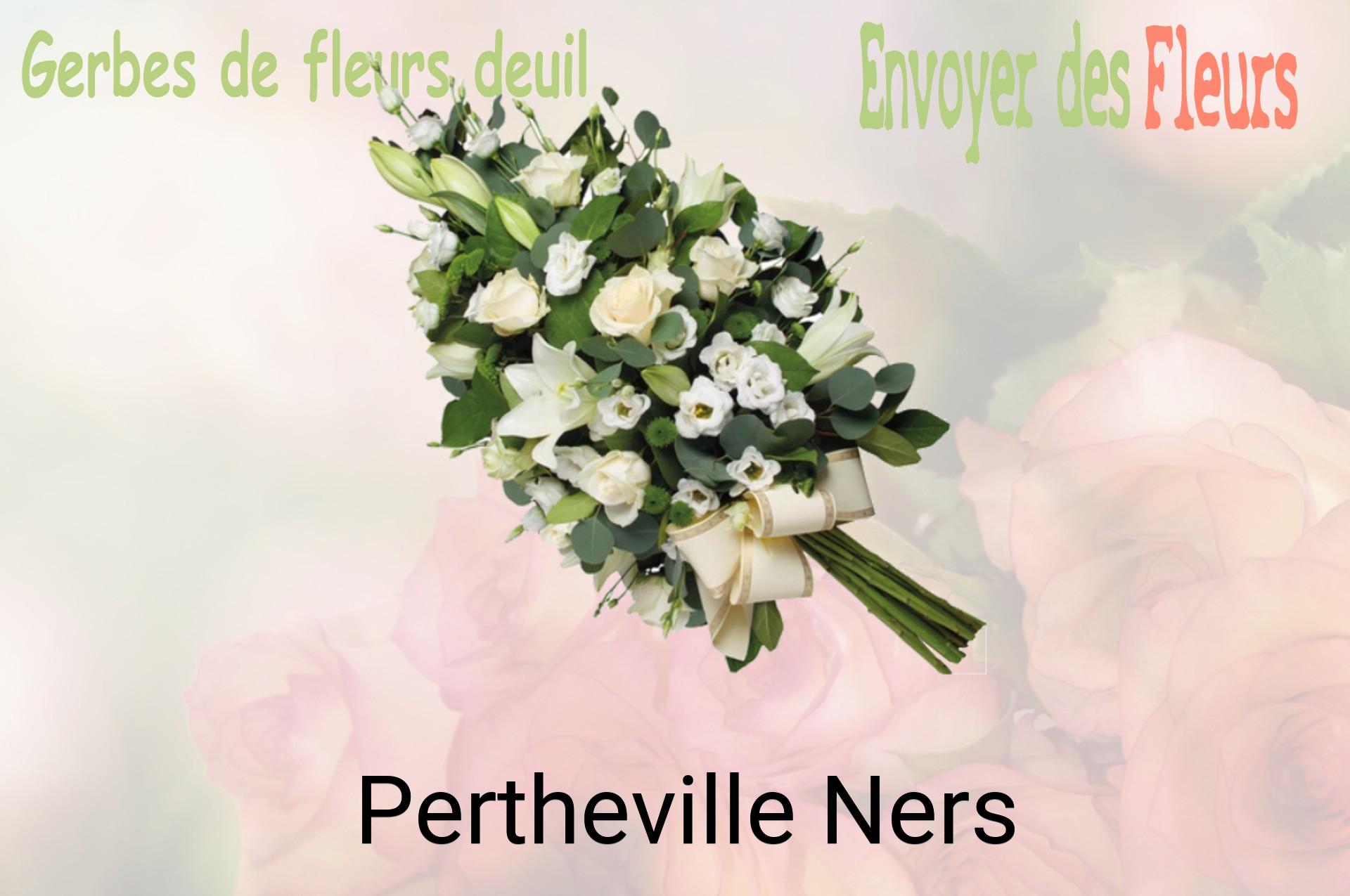 Gerbe de fleurs de deuil livrée à Pertheville-Ners